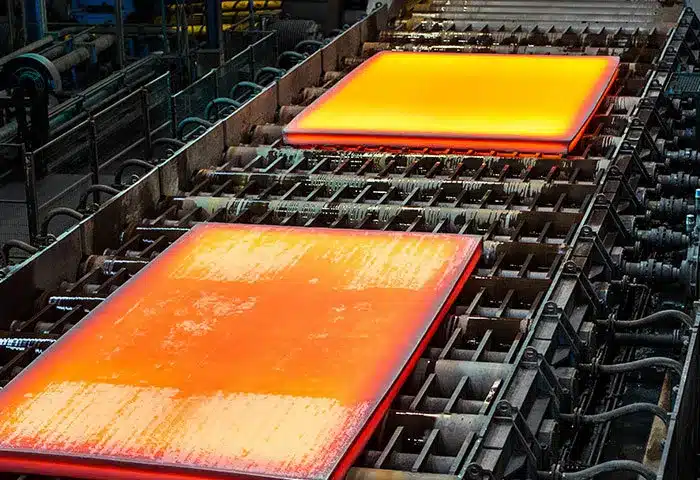 Steel plate production line